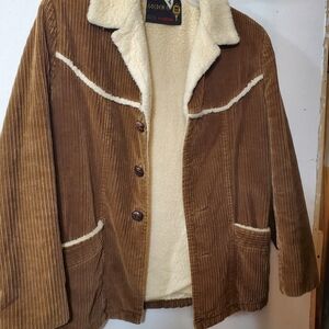 McGregor Brown Corduroy Jacket with Cream Accents